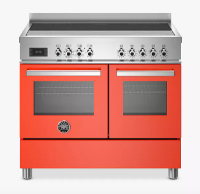 Bertazzoni  Professional Series 100cm Electric Range Cooker with Induction Hob, Orange 1