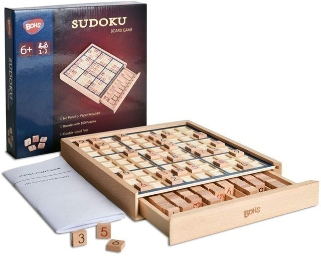 BOHS Store Wooden Sudoku Board Game 1