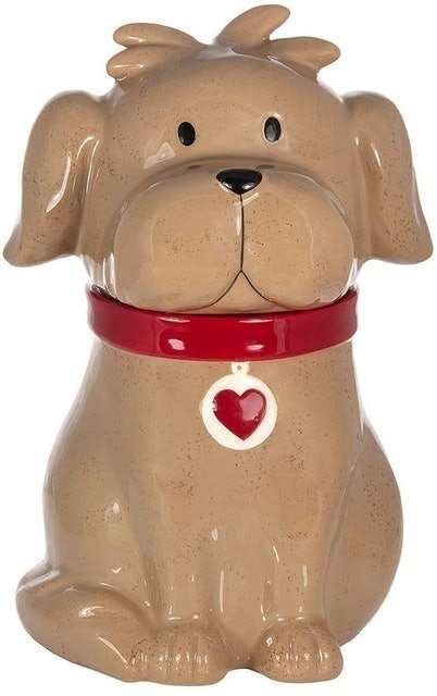 Spotted Dog Gift Company Dog Biscuit Barrel With Lid 1