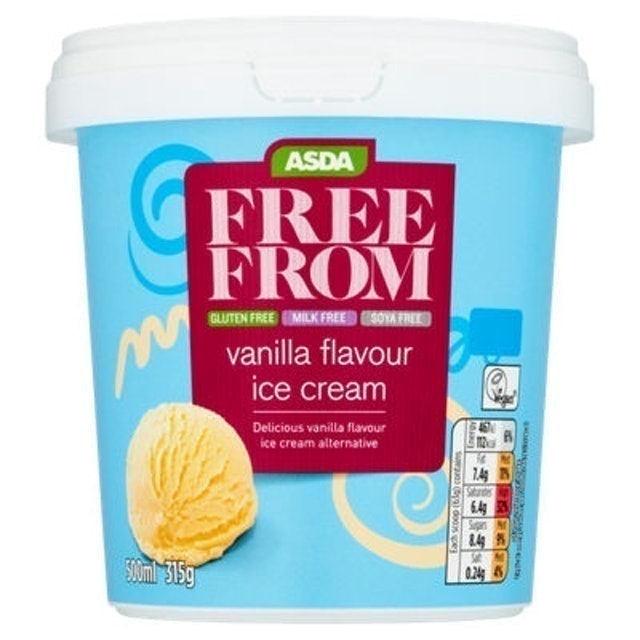 ASDA Free From Vanilla Ice Cream 1