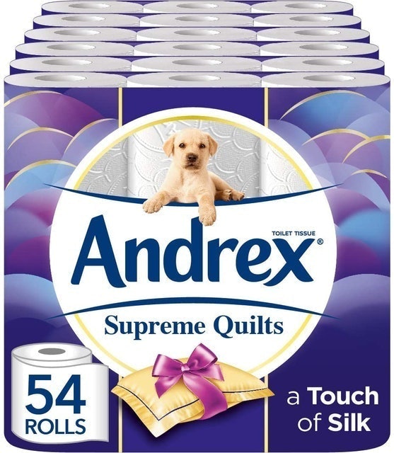 Andrex  Supreme Quilts Toilet Paper With a Touch of Silk 1
