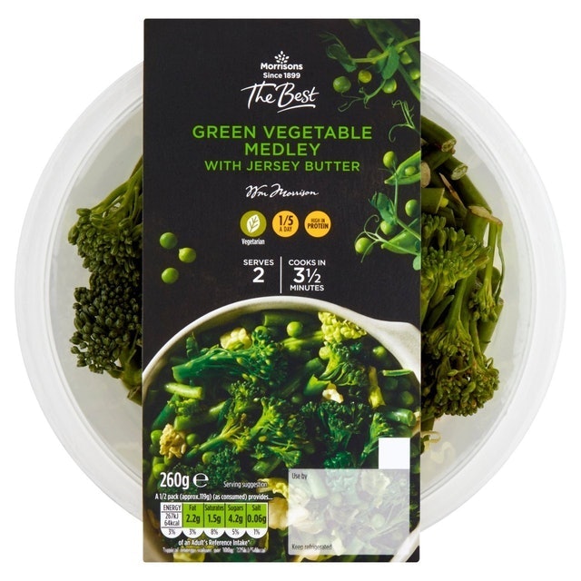 Morrisons The Best Green Vegetable Medley With Jersey Butter 1