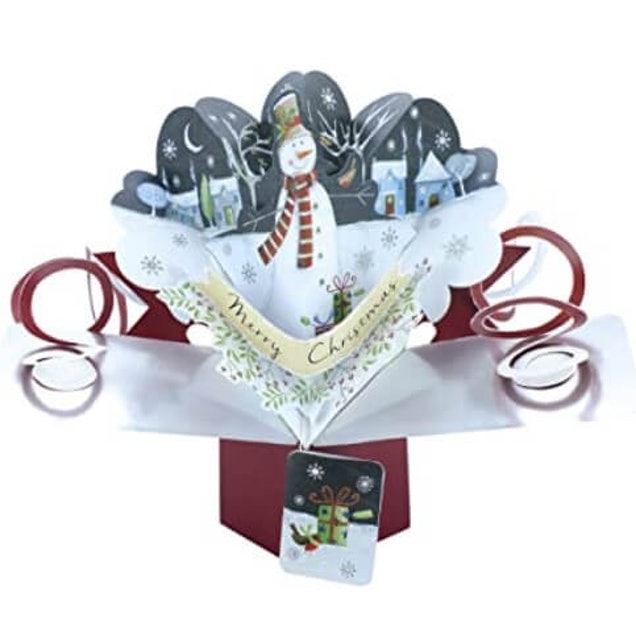 Second Nature Jolly Snowman Christmas Pop-Up Greeting Card 1