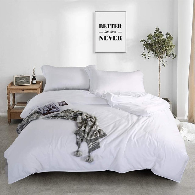 Top 10 Best Bed Sheets in the UK 2020 Colours Zen Plain White Single Bed Set