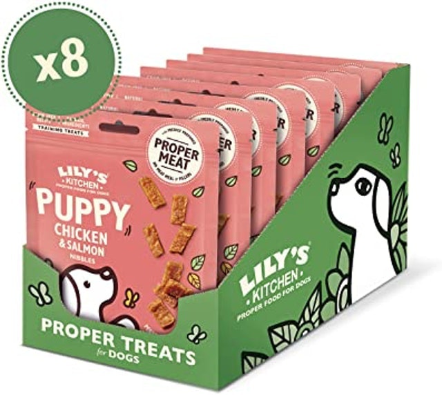 Lily's Kitchen Dog Puppy Chicken and Salmon Nibbles 1