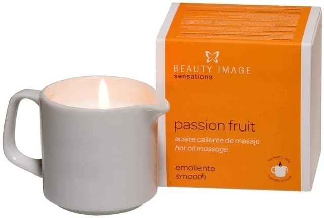 Beauty Image Passion Fruit Hot Oil Body Massage Candle 1