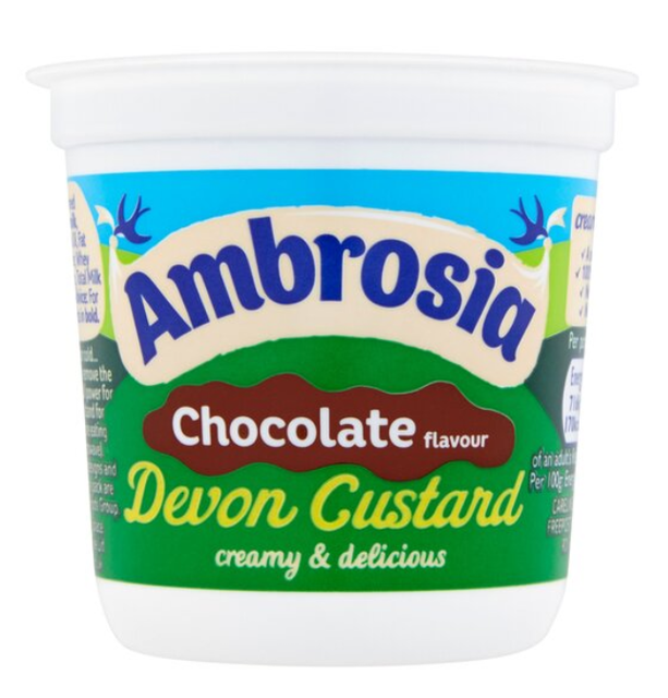 Ambrosia Chocolate Flavour Devon Custard  1