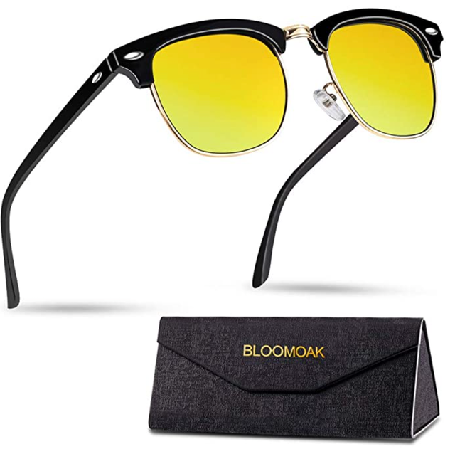 Bloomoak Retro Style Night Driving Polarised Glasses 1