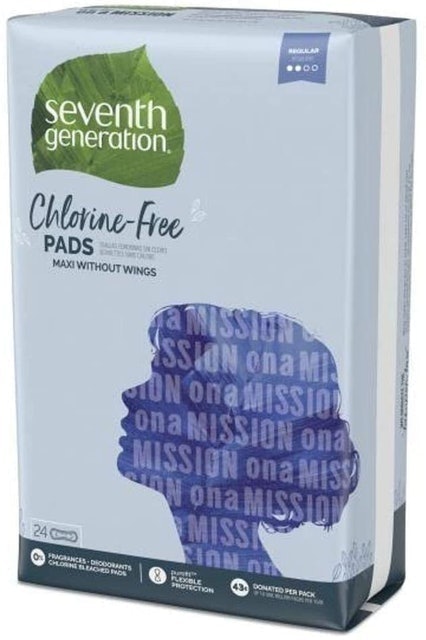 Seventh Generation Chlorine-Free Maxi Regular Pads 1
