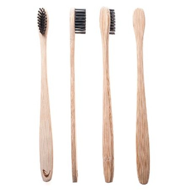 TEVRA  Charcoal Bamboo Toothbrushes 1