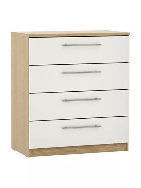 ANYDAY Mix It T-bar Handle Wide 4-Drawer Chest 1