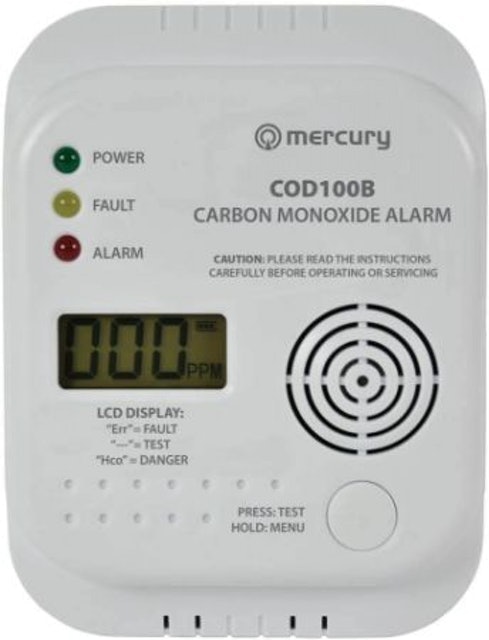 Mercury  Battery Operated Carbon Monoxide Alarm 1