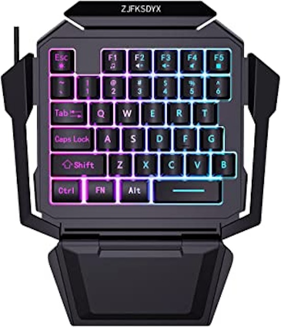 ZJFKSDYX Wired RGB Backlit Half Keyboard 1
