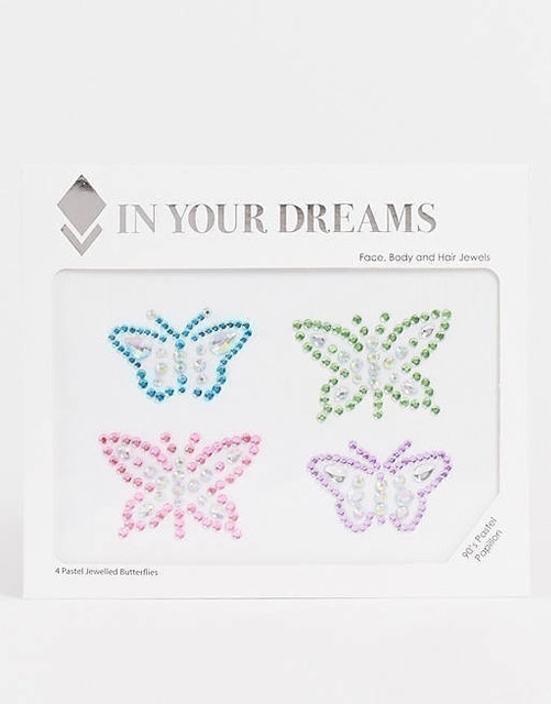 In Your Dreams 90's Pastel Papillion Butterfly Face & Hair Gems 1
