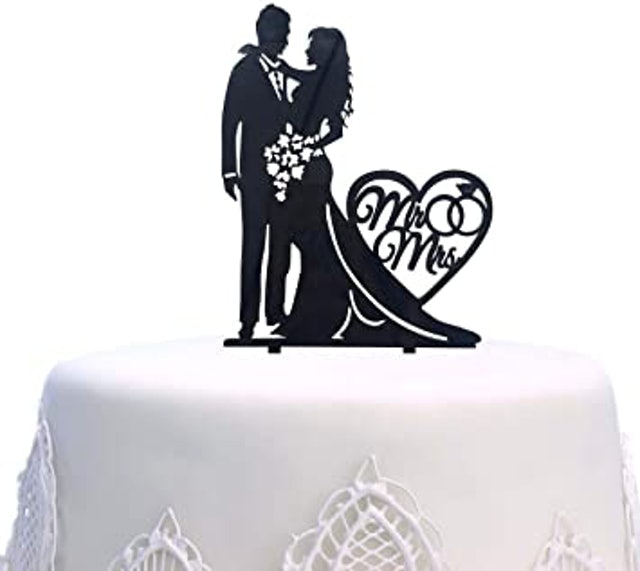 SONSMER Mr and Mrs Cake Topper 1