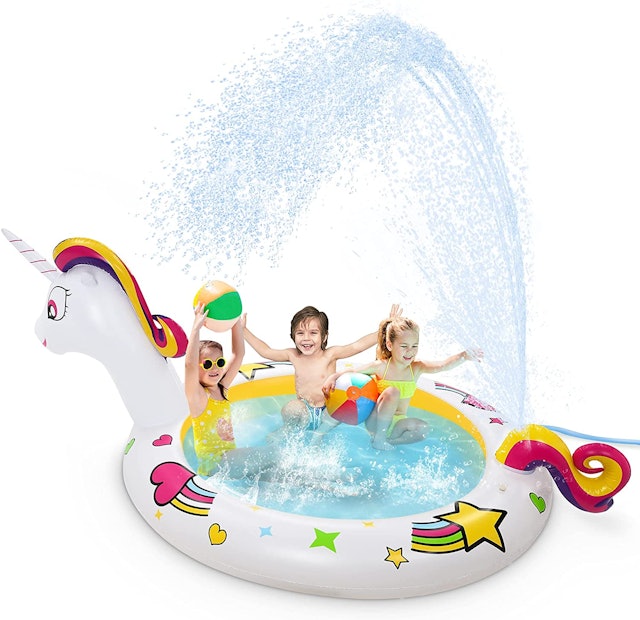 Jojoin  Inflatable Unicorn Spray Pool 1
