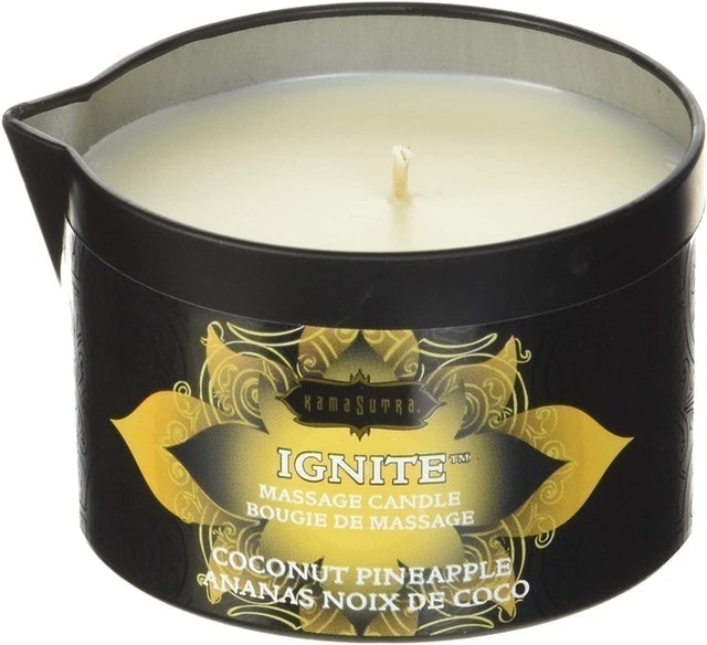 Kama Sutra Coconut Pineapple Massage Oil Candle 1