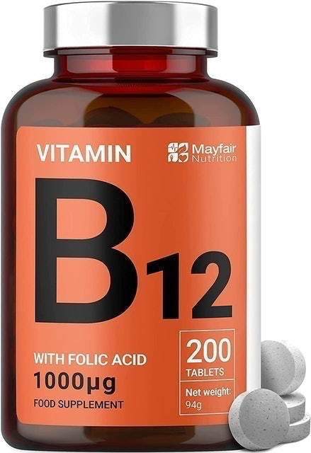 Mayfair Nutrition Vitamin B12 Supplements with Folic Acid  1
