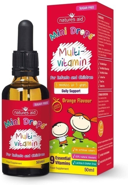 Natures Aid Mini Drops Multi-Vitamin For Infants and Children 1