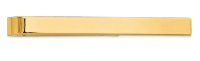 Ice Carats 14ct Yellow Gold Tie Bar 1