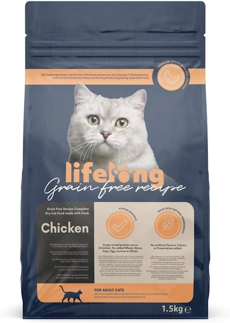Lifelong Store Grain Free Recipe Complete Dry Cat Food with Fresh Chicken 1