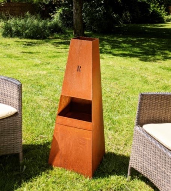 Parks and Recreation Corten Steel Tinderbox Chiminea 1