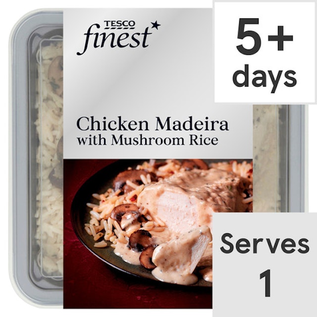 Tesco Finest Chicken Madeira & Mushroom Rice 1