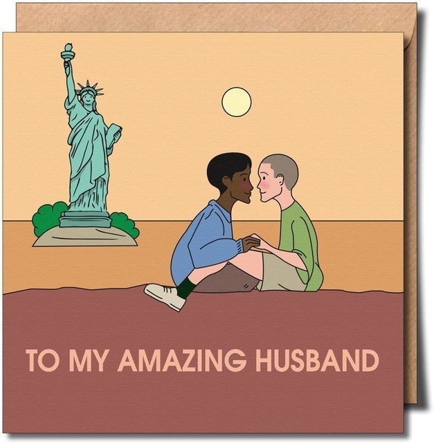 Sent With Pride  To My Amazing Husband New York Card 1