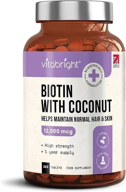 VitaBright Vegan Friendly Biotin Coconut Oil Supplement 1