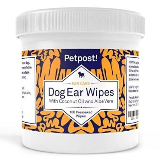 Petpost Dog Ear Wipes With Coconut Oil and Aloe Vera 1