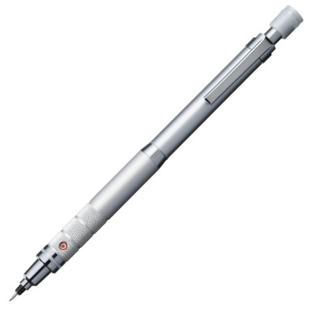 Uni Kuru Toga Roulette Mechanical Pencil, Silver Body 1