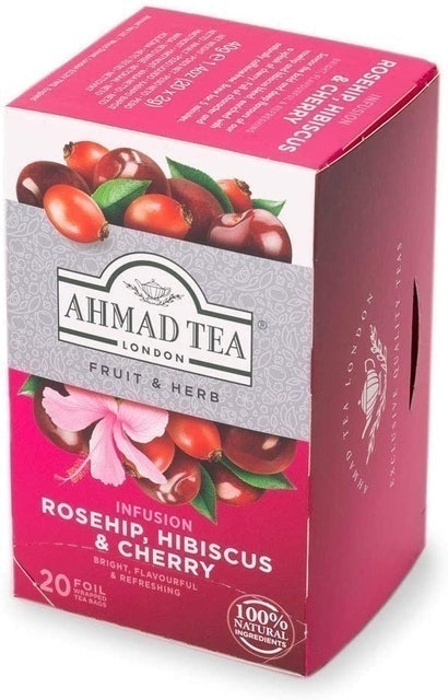 Ahmad Tea London Rosehip, Hibiscus & Cherry 1