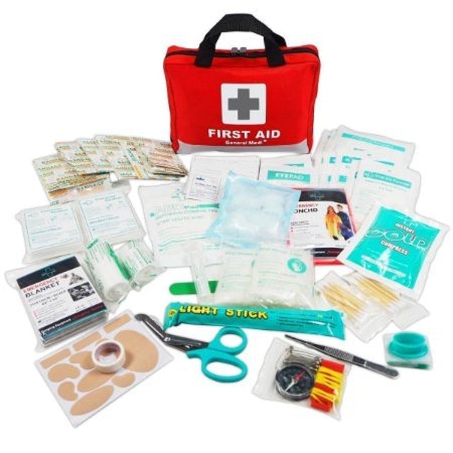 General Medi  309-Piece First Aid kit With Reflective Bag Design 1