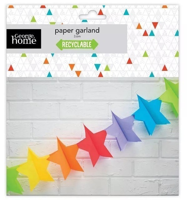 George Home  Paper Star Garland 1