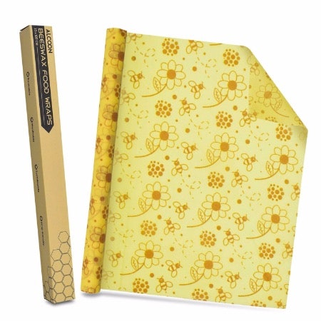 Rolls of Beeswax Wrap Replace Rolls of Cling Film and Can be Cut to Size